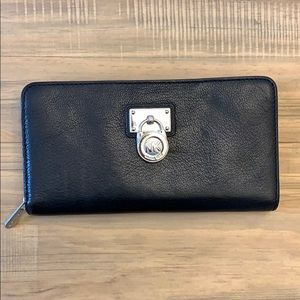 Michael Kors black leather wallet